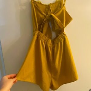 Shein Branded Yellow Romper